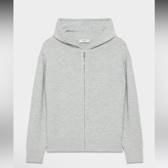 NWOT aritzia Cashmere Relaxed Zip Hoodie medium - Picture 1 of 16